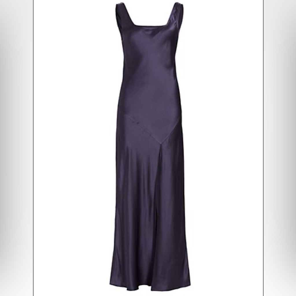 Sir The Label Navy Satin Dress